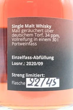 Single Cask Schwesternfass EMMA Single Malt Whisky 9 Single Cask Schwesternfass EMMA Single Malt Whisky -Feine Spirituosen DSC00128