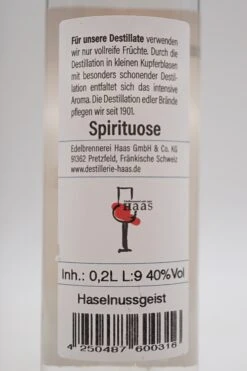 Haselnuss Spirituose -Feine Spirituosen DSC00281
