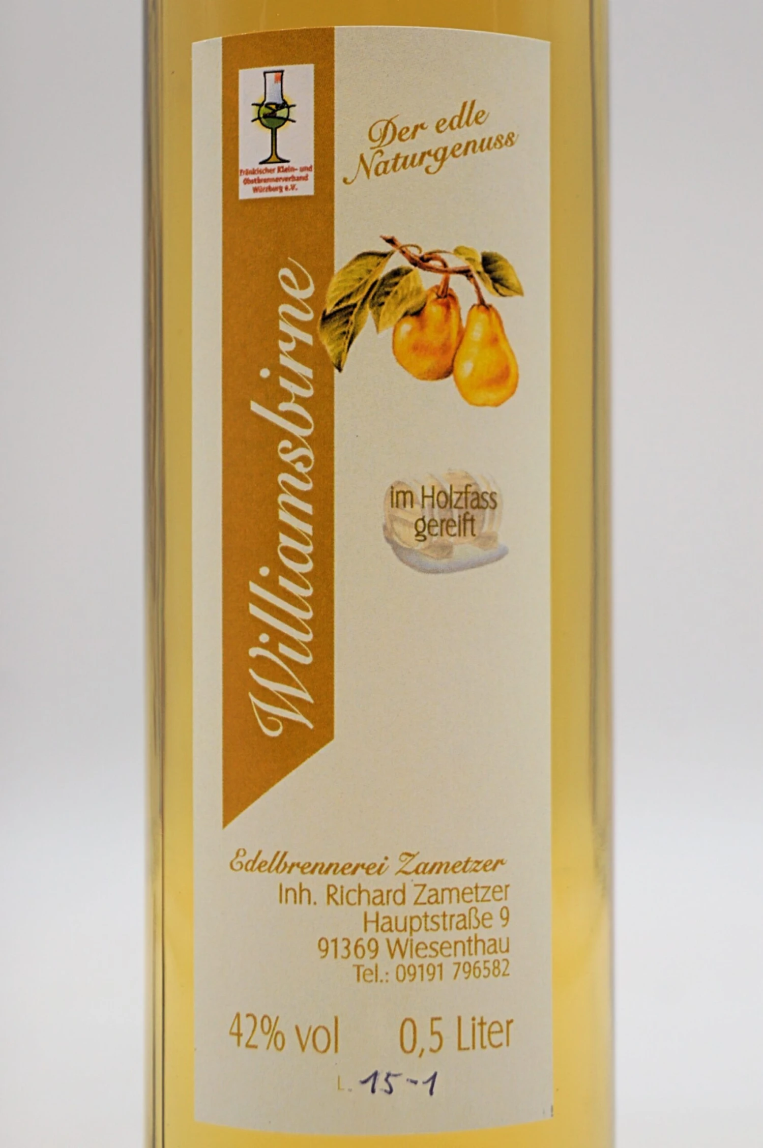 Williamsbirne Im Eichenfass Gereift 2 Williamsbirne Im Eichenfass Gereift – Bild 2