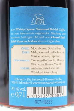 Stonewood Bairish Coffee Whisky Likör 10 Stonewood Bairish Coffee Whisky Likör -Feine Spirituosen DSC00330 scaled