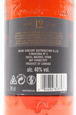 12 Jahre Classic Canadian Blended Whisky -Feine Spirituosen DSC00524 scaled