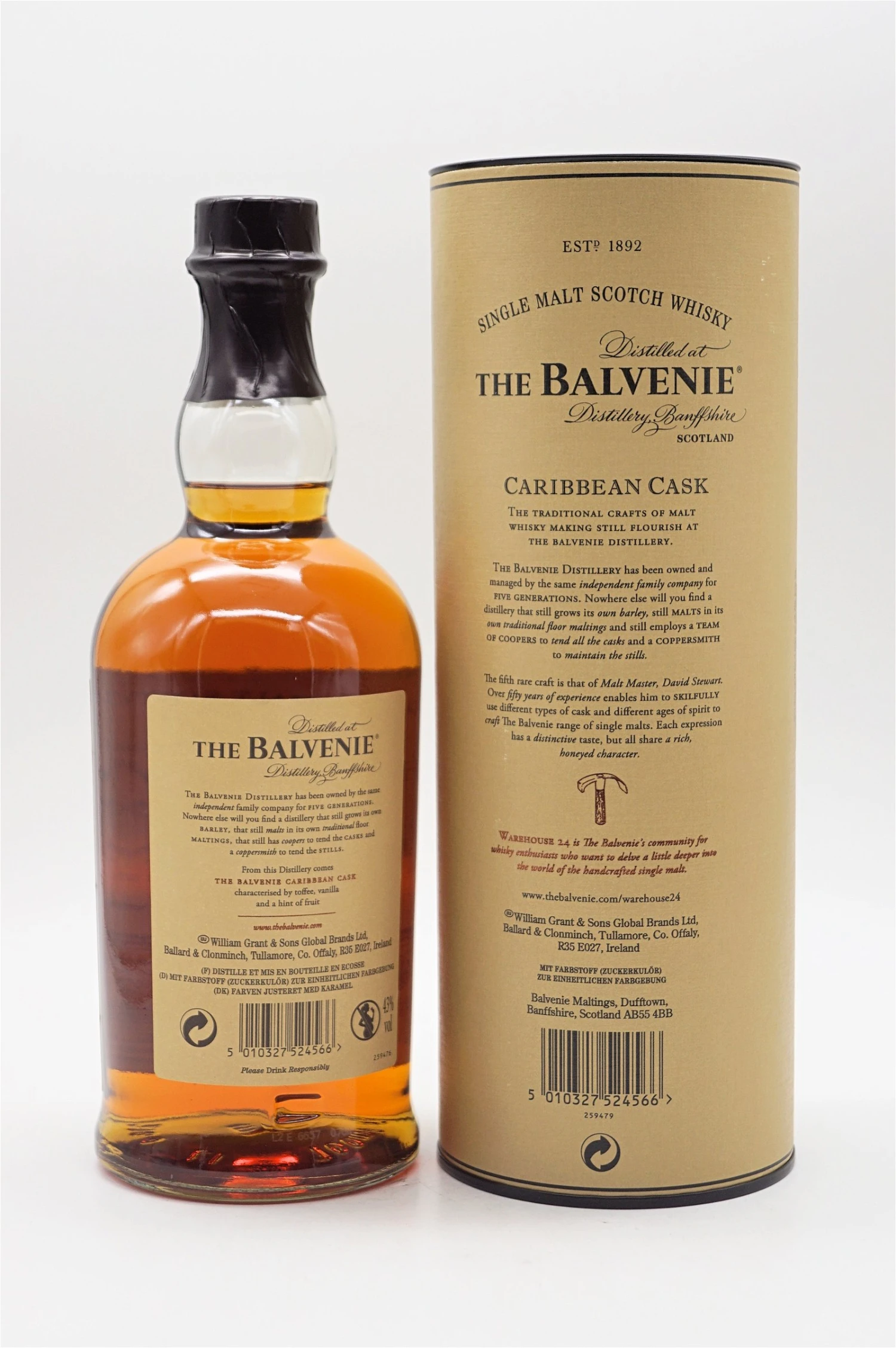 14 Jahre Caribbean Cask Single Malt Scotch 2 14 Jahre Caribbean Cask Single Malt Scotch – Bild 2