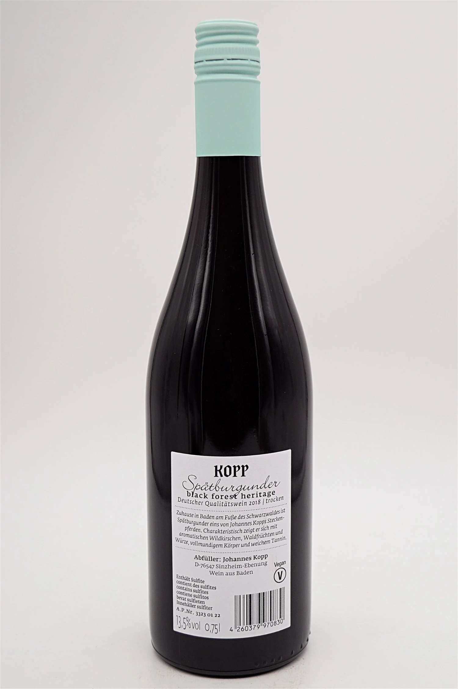 Spätburgunder Black Forest Heritage 2018 6 X Fl. Sparset 3 Spätburgunder Black Forest Heritage 2018 6 X Fl. Sparset – Bild 3