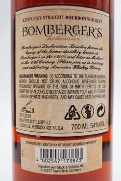 L.R. Bombergers Declaration Kentucky Straight Bourbon Whiskey -Feine Spirituosen dsc02284