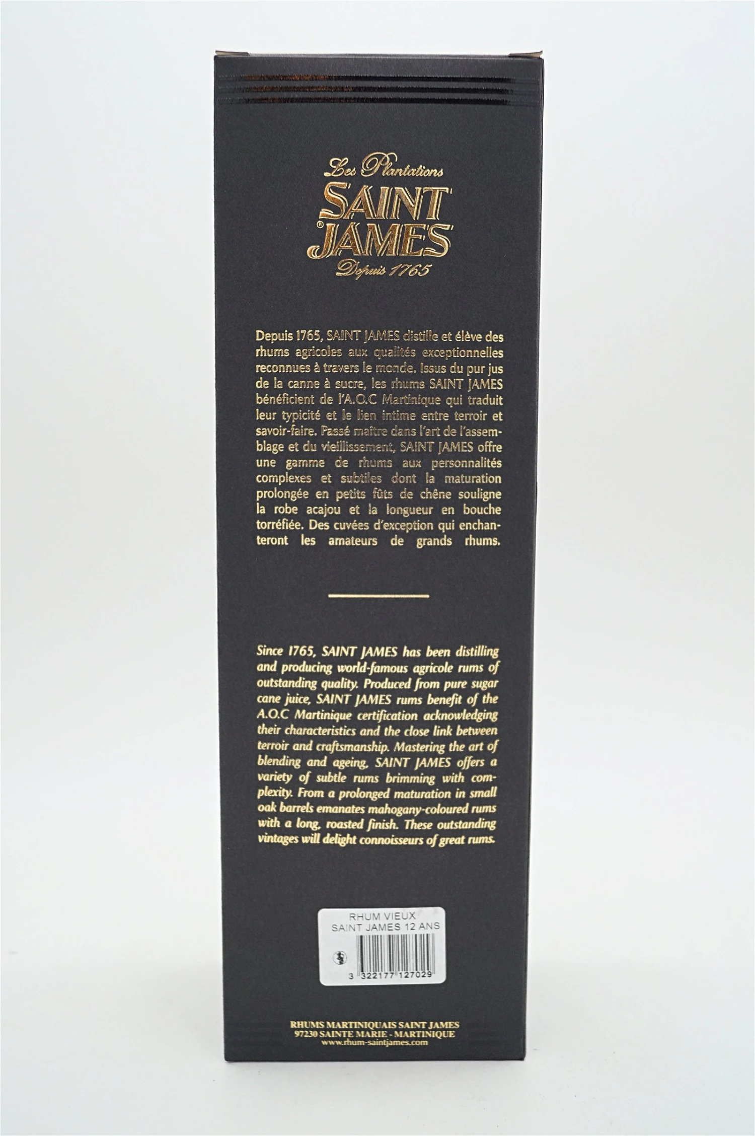 SAINT JAMES 12 Jahre Vieux Agricole Rhum 2 SAINT JAMES 12 Jahre Vieux Agricole Rhum – Bild 2