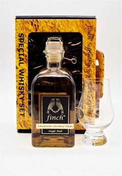 Special Whisky Set Single Malt Sherry Schwäbischer Hochland Whisky+ Finch Whiskyglas