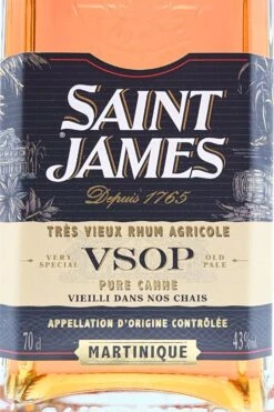 SAINT JAMES VSOP Tres Vieux Rhum Agricole -Feine Spirituosen dsc09536